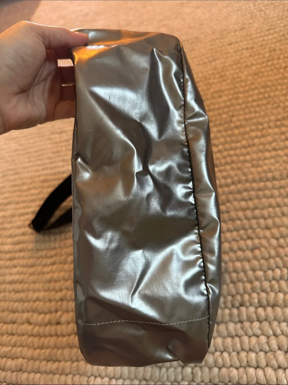 Jack Gomme Paris Metallic Silver LIGHT Shoulder Crossbody Bag